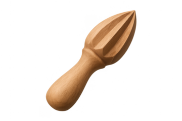 Wooden citrus reamer tool for juicing fresh fruit