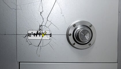 Abstract cracked vault representing openness and responsible governance