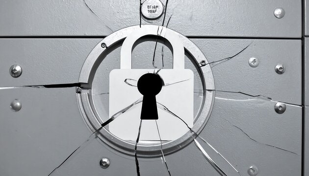 Modern vault illustration with cracks conveying accountability and clarity
