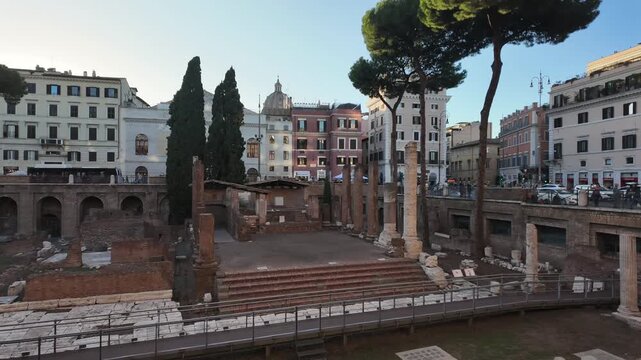 Largo di Torre Argentina in Rome a remarkable archaeological square