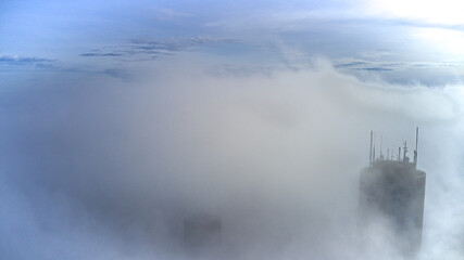 Inselsberg im Nebel. 