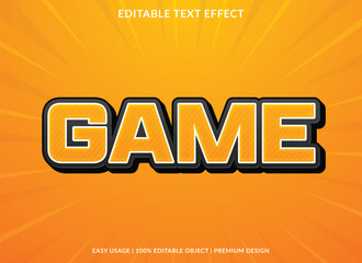 game text effect 3d style business brand and logo design
