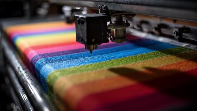 Medium shot illustrating the precision of heat transfer printing on blended fabric demonstrating color vibrancy and fabric compatibility under heat application