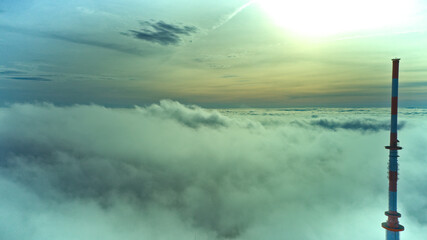 Inselsberg im Nebel. 