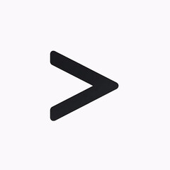 Obraz premium Greater Than Icon. One of the Mathematical Symbols - Vector