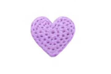 Fluffy purple heart shape for valentine's day love