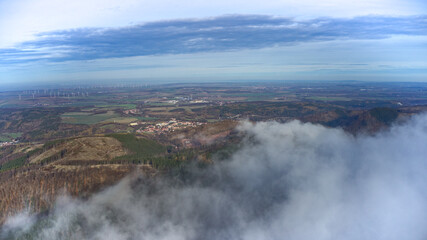 Inselsberg im Nebel. 