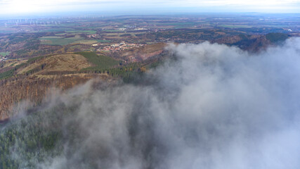 Inselsberg im Nebel. 