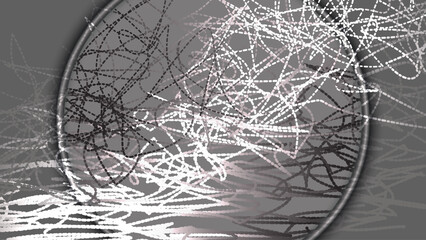 Scribble abstract lines pattern Vector