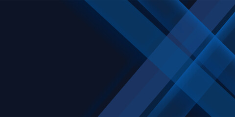 Obraz premium Blue black abstract background geometry shine and layer element vector for presentation design. Suit for business, corporate, institution, party, festive, seminar, and talks
