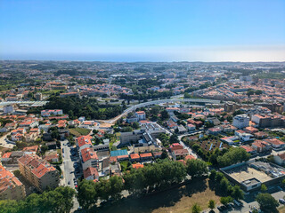 Naklejka premium Aerial view Porto TV Portugal