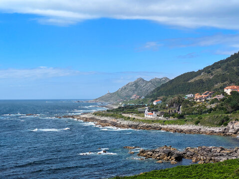 ocean landscape Camino  Santiago Spain