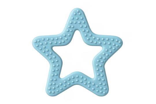 Baby star teether providing teething relief for infants - Powered by Adobe