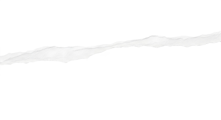 A white sheet of paper torn across the top portion of the image with transparent background