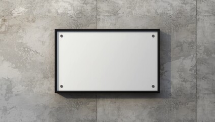 Custom Sign Blank White Mock-Up - Personalize your message with this versatile template