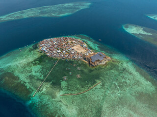 padar island daylight aerial view