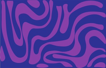 Horizontal background art with colorful wavy lines 