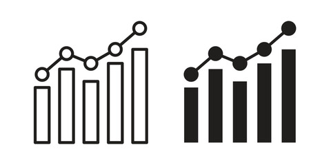 Benchmarking icon. Vector linear icons. simple flat icons