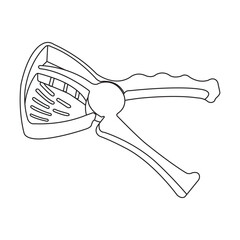 Manual citrus squeezer icon design