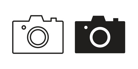 Camera icon. Vector linear icons. simple flat icons