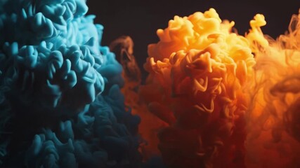 Seamless loop 4K 3D animation of abstract blue particles stream background motion graphics for technology, science, and data visualization concepts on a dark backdrop - Powered by Adobe