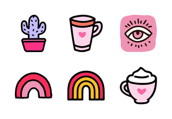 Cute Mini Icon Pack: Pastel Aesthetic Essentials