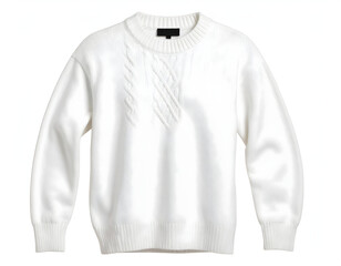 White Cable Knit Sweater