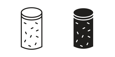 Cork wine icon. Vector linear icons. simple flat icons