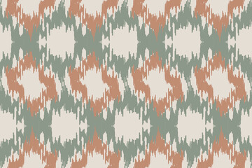 Uzbek ikat pattern silk fabric in Uzbekistan. Ethnic abstract ikat art. Aztec ornament print. geometric ethnic pattern seamless color oriental. Design for background,curtain, carpet, wallpaper