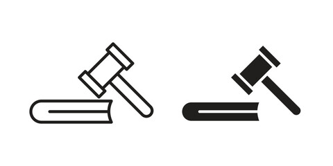 employment law icon. Vector linear icons. simple flat icons