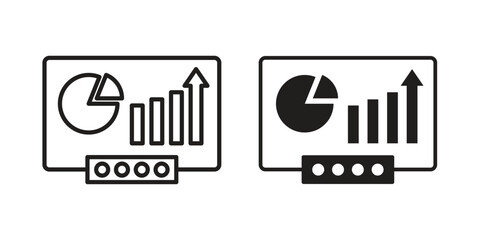 Equity derivatives icon. Vector linear icons. simple flat icons