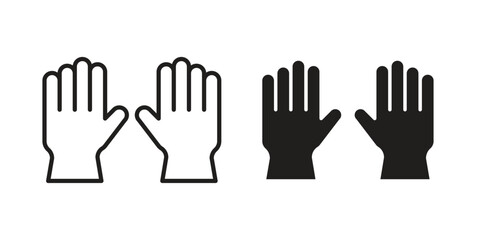 Gloves icon. Vector linear icons. simple flat icons