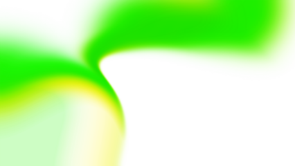 Bright Green and Yellow Abstract Fluid Shape With White Copy Space Keywords: abstract, fluid, shape, green, yellow, bright, vibrant, dynamic