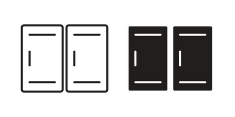 Locker icon. Vector linear icons. simple flat icons