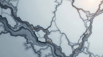 Abstract Silver and Gray Marble Texture Elegant Swirls and Veins for Design Projects