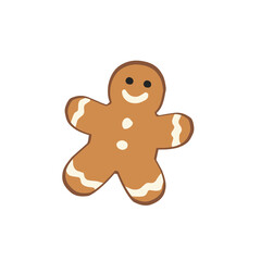 Gingerbread Man for Christmas Baking and Holiday Illustration