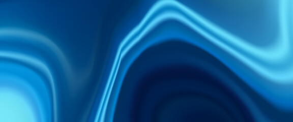 Fototapeta premium Abstract blue wavy vector background with smooth gradient flow. Fluid motion in cool tones of blue and cyan, perfect for modern, tech, or ocean-inspired design concepts.