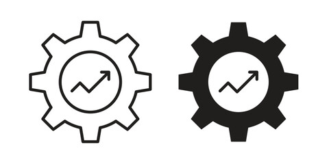 Productivity icon. Vector linear icons. simple flat icons