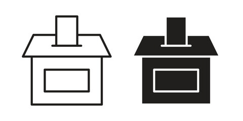 Referendum icon. Vector linear icons. simple flat icons