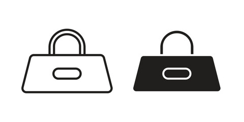 Sports bag icon. Vector linear icons. simple flat icons