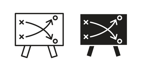 Tactical icon. Vector linear icons. simple flat icons