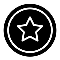 Obraz premium Star icon button