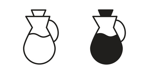 Vinegar icon. Vector linear icons. simple flat icons