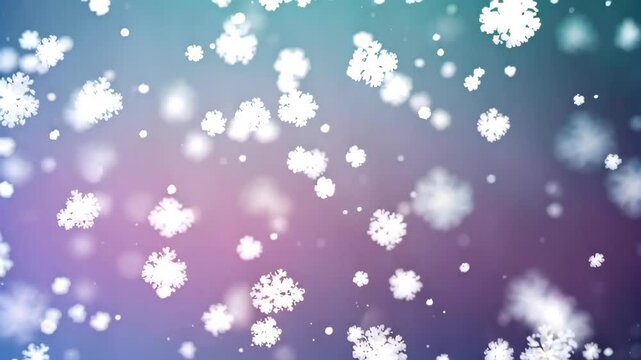 Dreamy snowflake background material