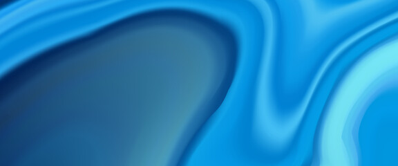 Abstract blue wavy vector background with smooth gradient flow. Fluid motion in cool tones of blue and cyan, perfect for modern, tech, or ocean-inspired design concepts.