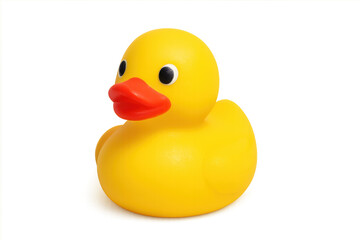 Fototapeta premium Yellow rubber duck toy for childhood fun
