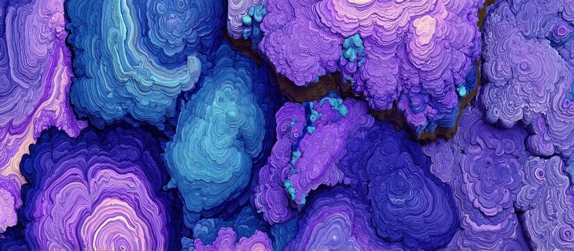 Abstract Purple and Blue Agate Stone Texture.