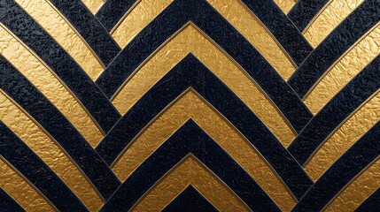 Art Deco Style Chevron V-Shape Luxury Background