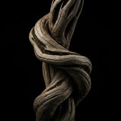 Abstract close-up of deeply gnarled, twisting root structure representing complexity, decay, and inherent moral crookedness or deviation ,darkness ,twisted ,corruption