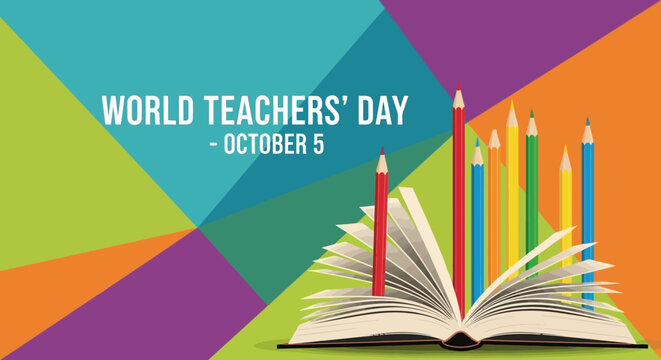 World Teachers Day Celebration on October 5th with Book and Pencils.